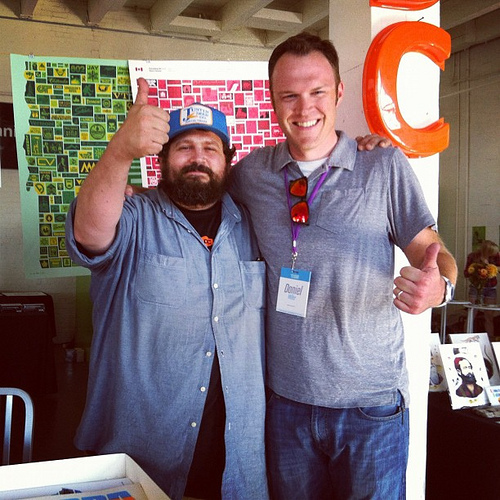 meeting the famous Aaron Draplin